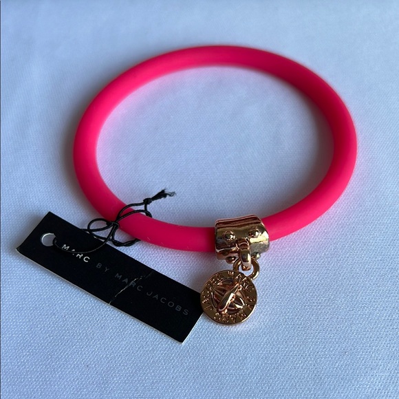 Marc By Marc Jacobs Accessories - Marc Jacobs Pink Bracelet with Gold Charm